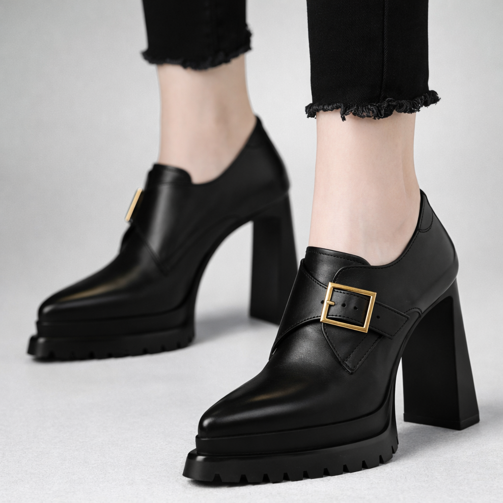Glenda Leather Platforms