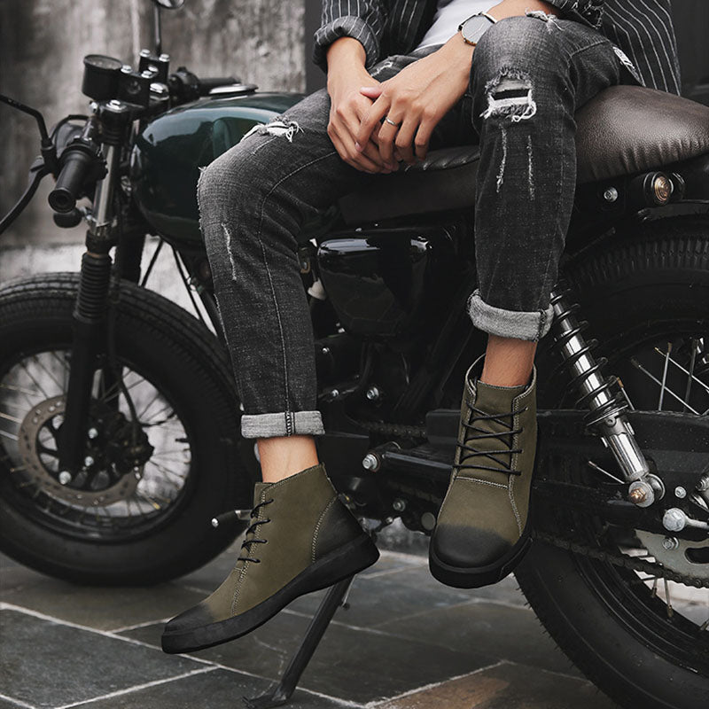 Elias™ Retro Leather Boots