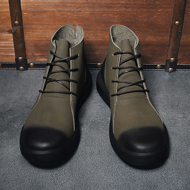 Elias™ Retro Leather Boots