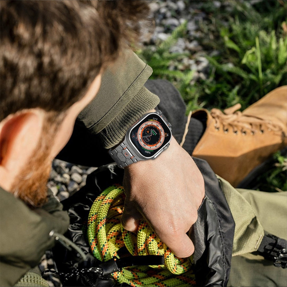 Sleek Titanium Apple Strap