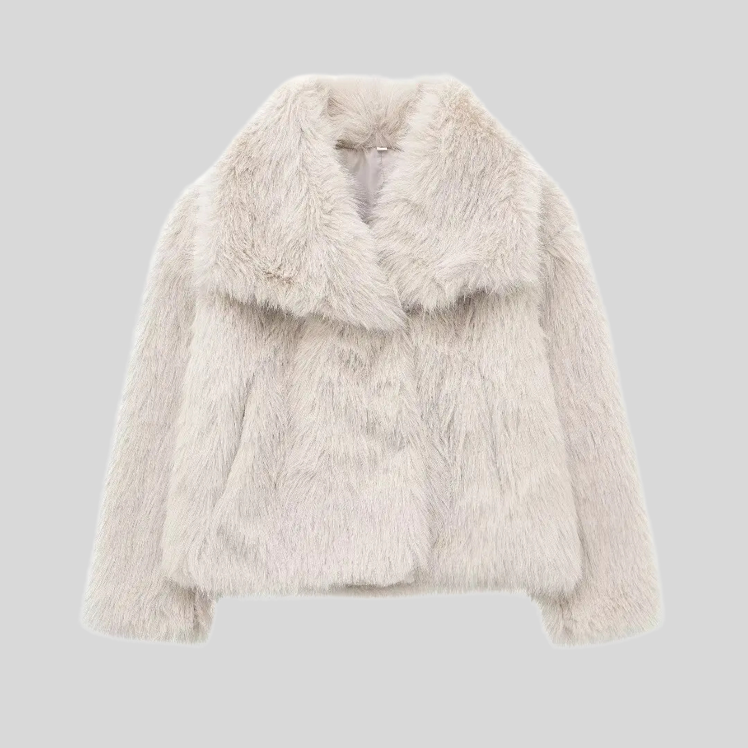 Sophia™ | Cropped Faux Fur Jacket