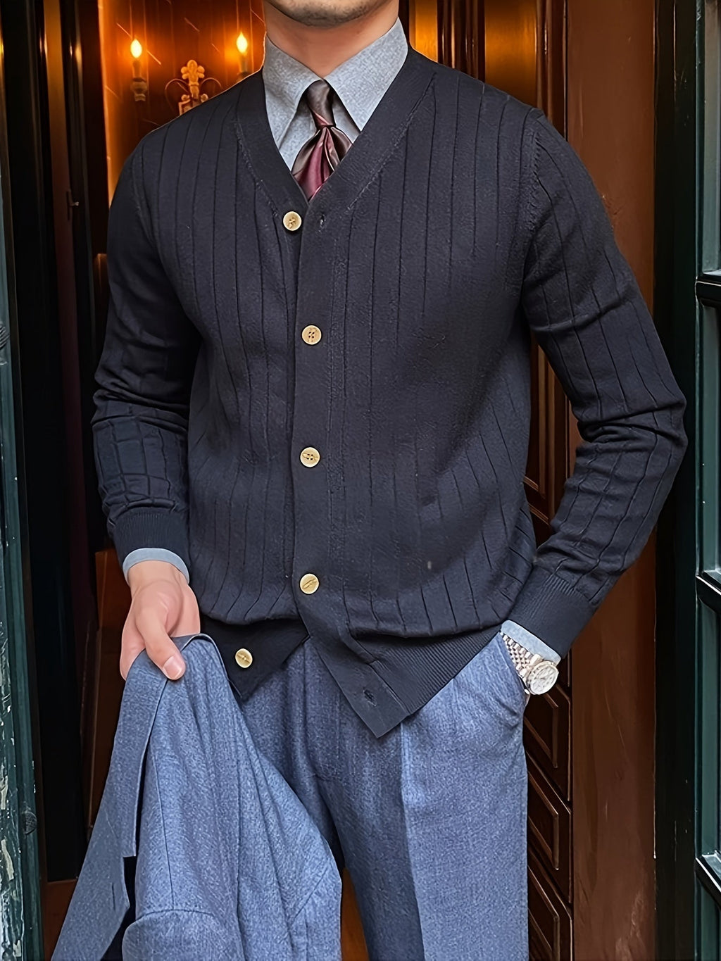 Kian™ | Knotted V-Neck Vest