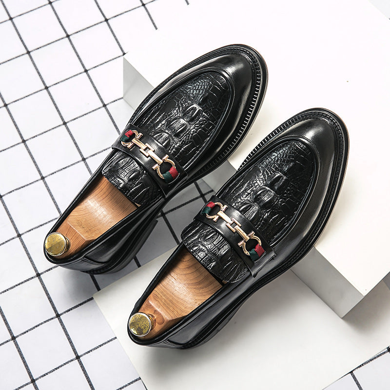 Matteo™ | Embossed Leather Loafers