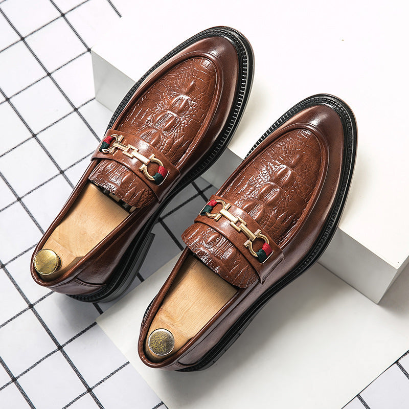 Matteo™ | Embossed Leather Loafers