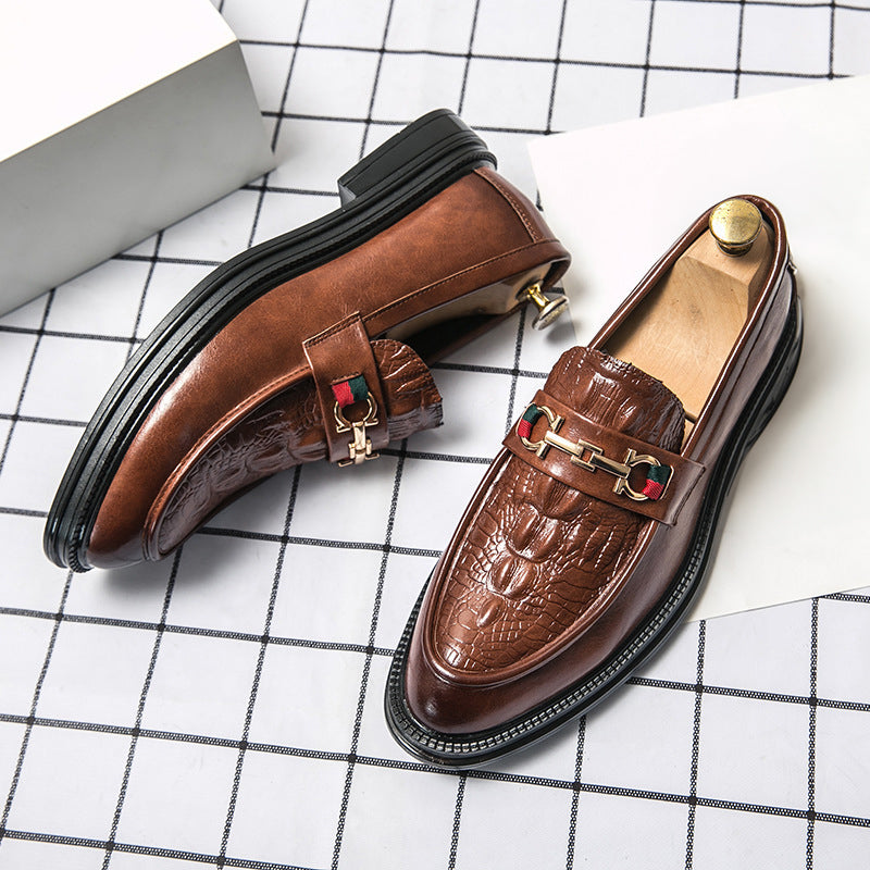 Matteo™ | Embossed Leather Loafers