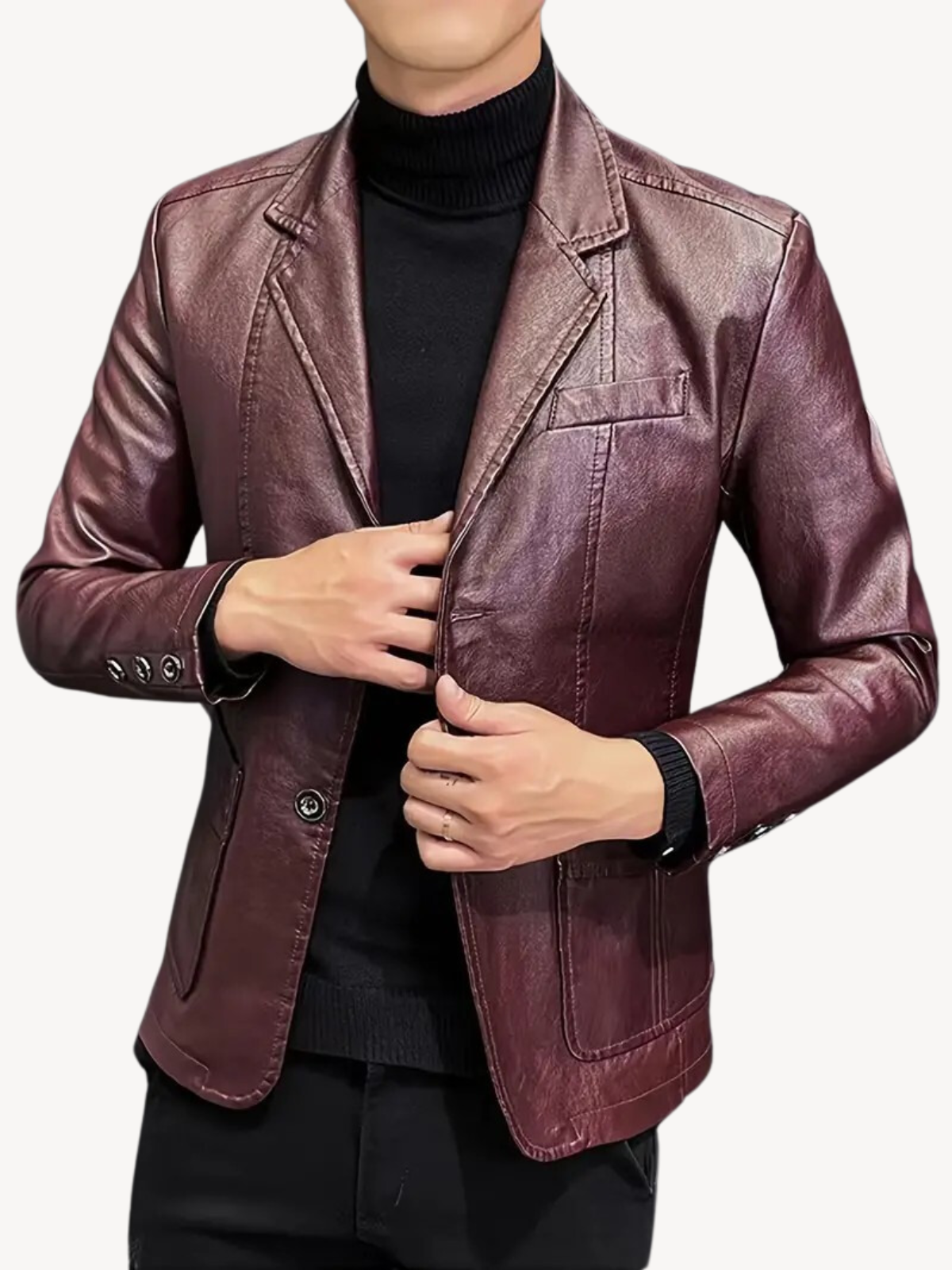 Maximo™ | Premium Synthetic Leather Jacket