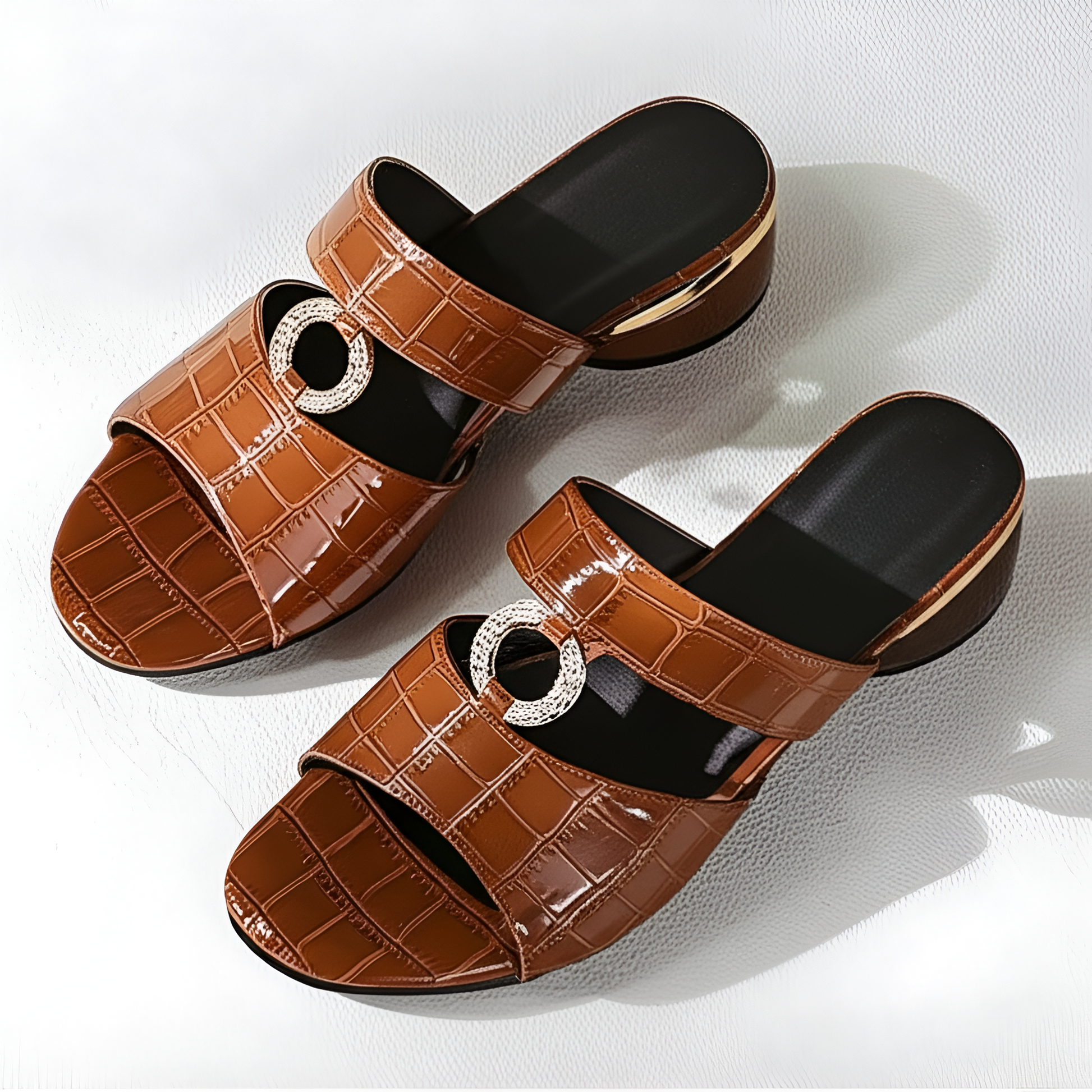 Evelinas Rhinestone Slides