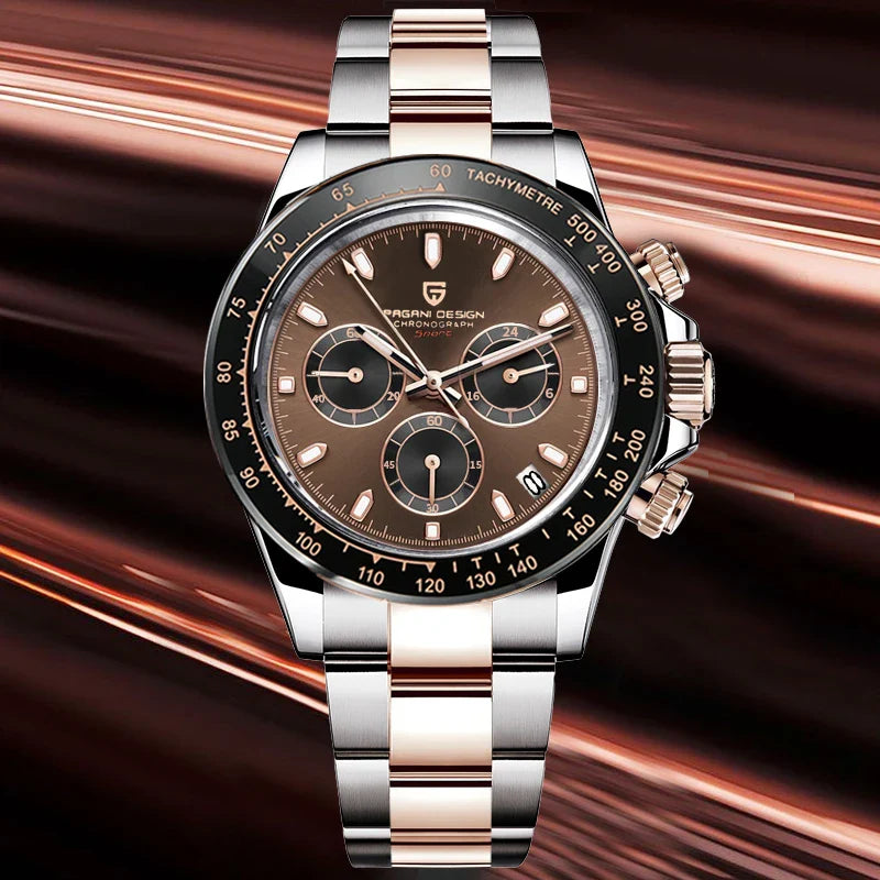 Pedro Chrono Gold Watch