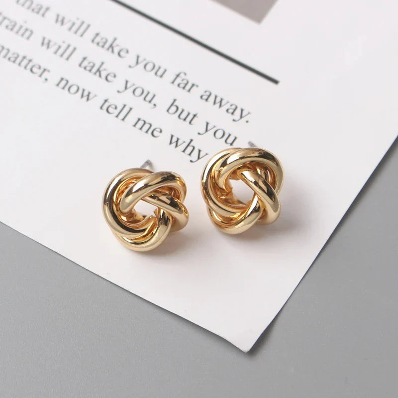 Isla Metal Knot Earrings