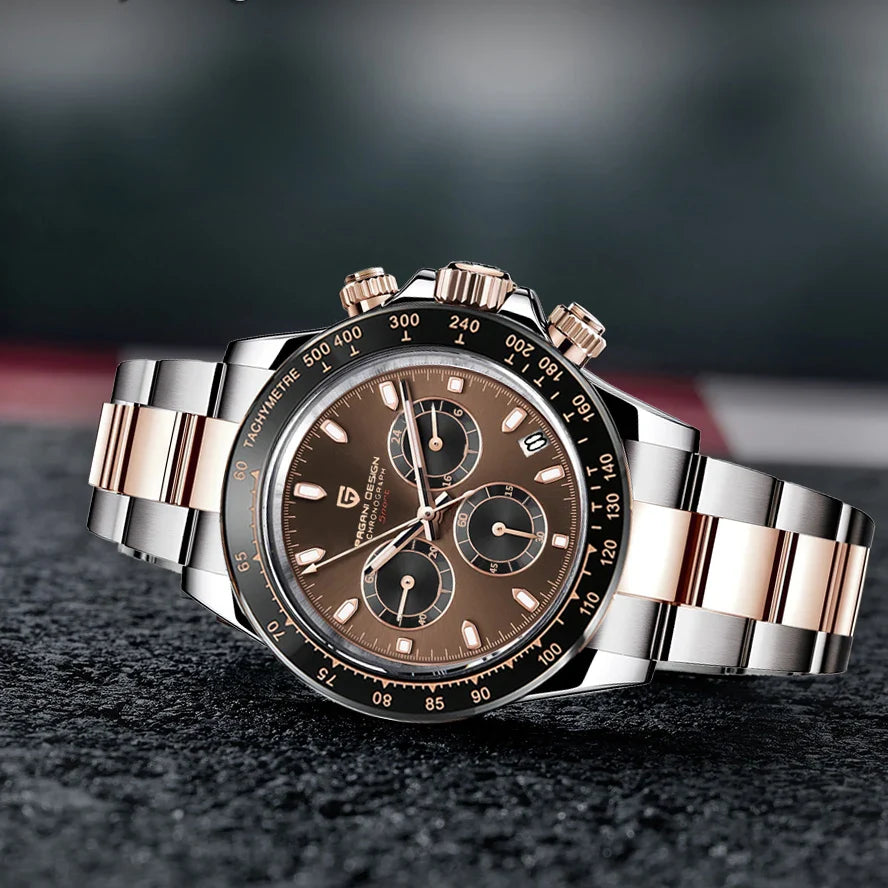 Pedro Chrono Gold Watch