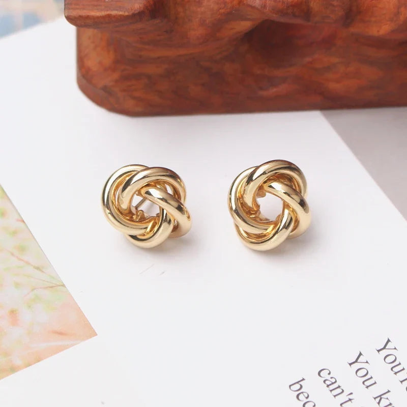 Isla Metal Knot Earrings