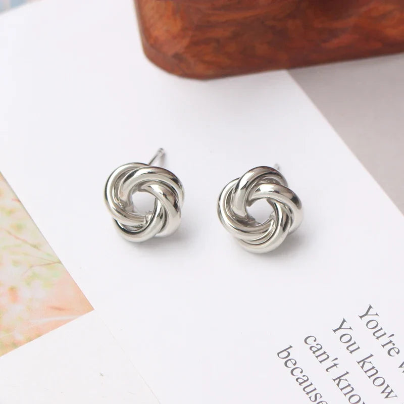 Isla Metal Knot Earrings