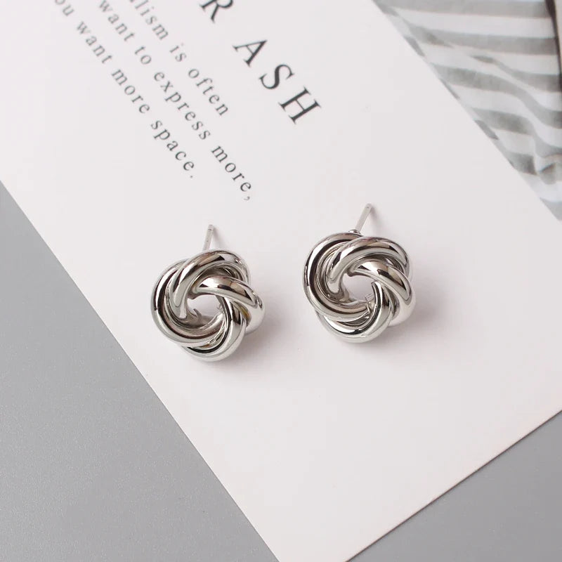 Isla Metal Knot Earrings