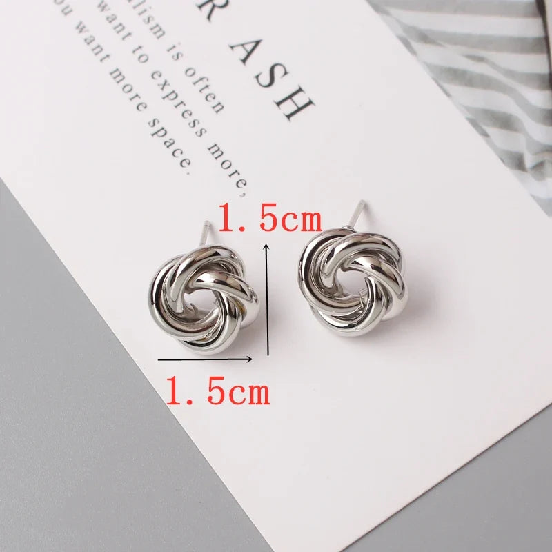 Isla Metal Knot Earrings