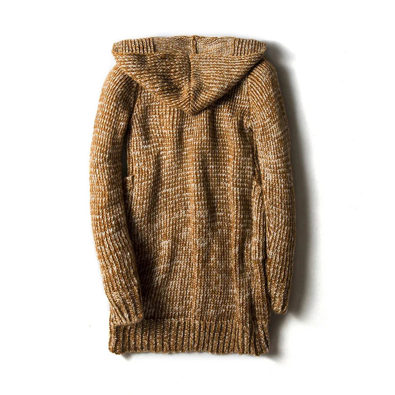 Hooded Wool Cardigan