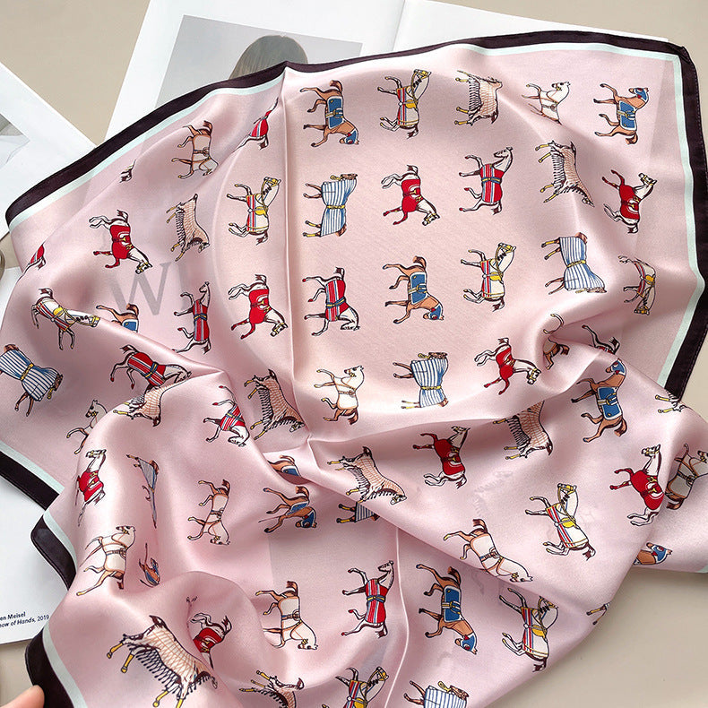 Katie™ | Premium Pink Silk Scarf