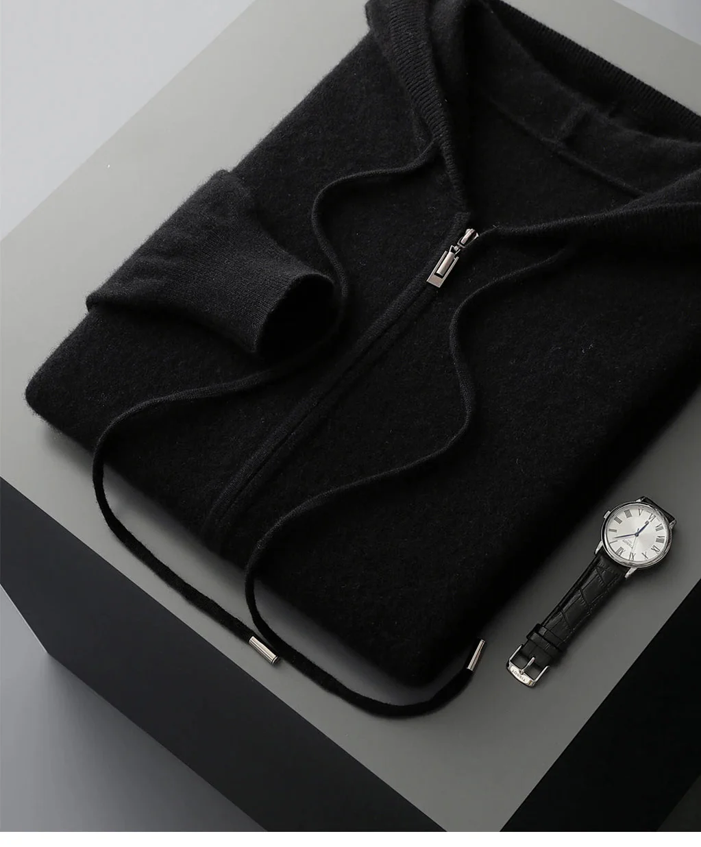 Ezra Cashmere Zip Hoodie