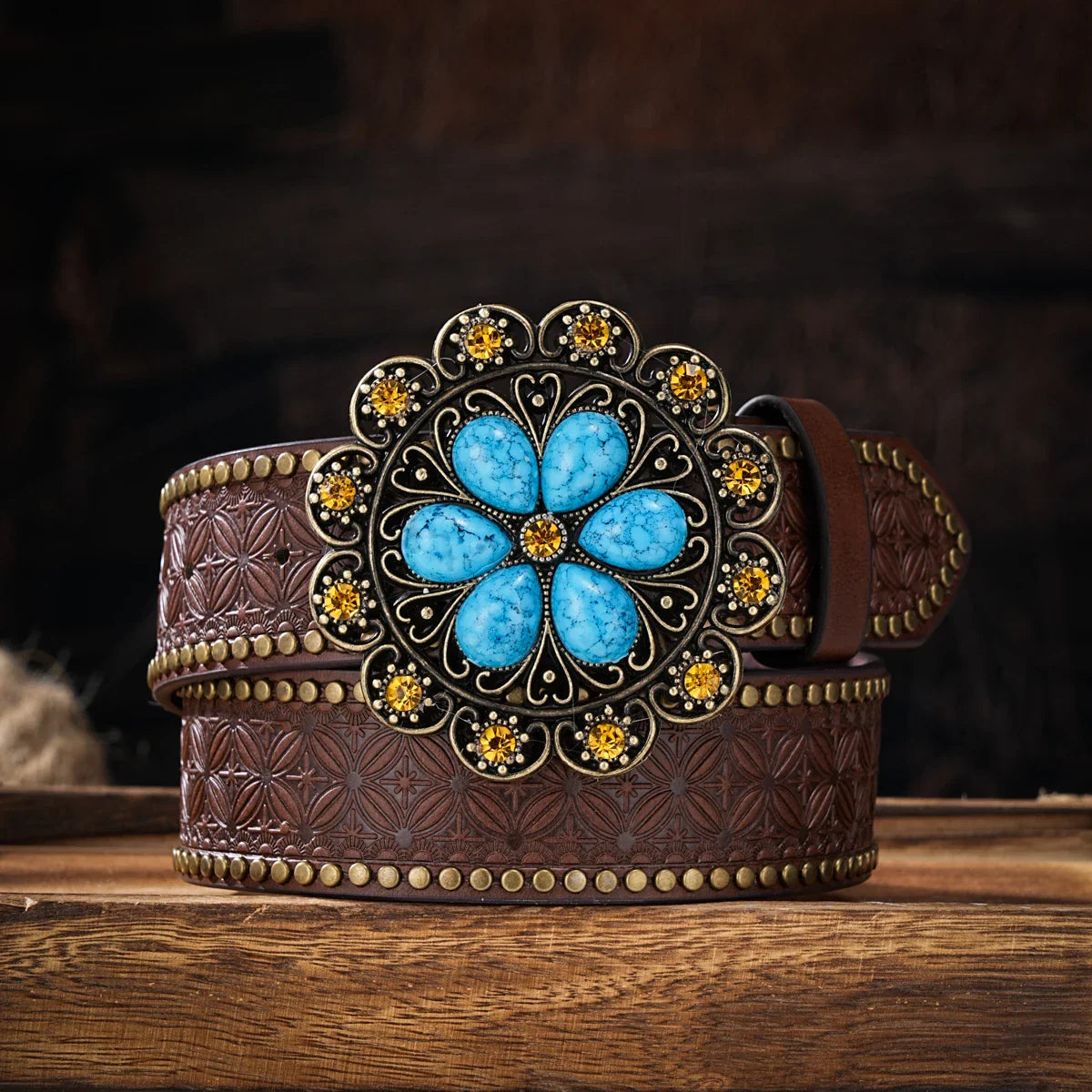 Dakota Western Floral Belt