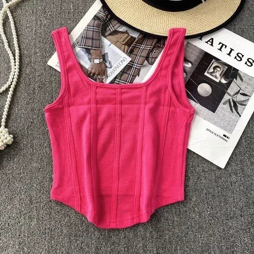 Kaia Denim Corset Top