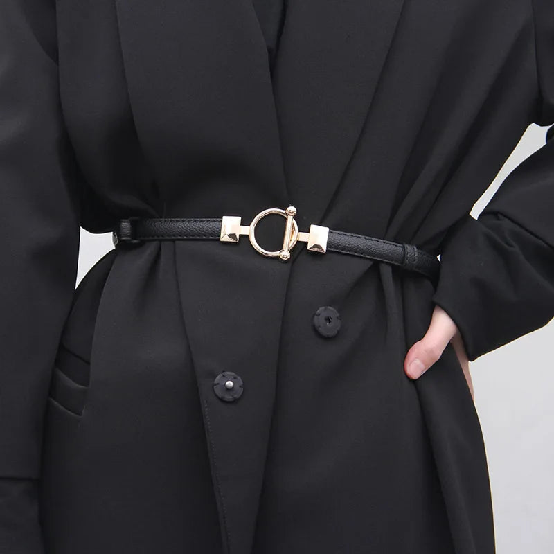 Elara Gold Buckle Belt