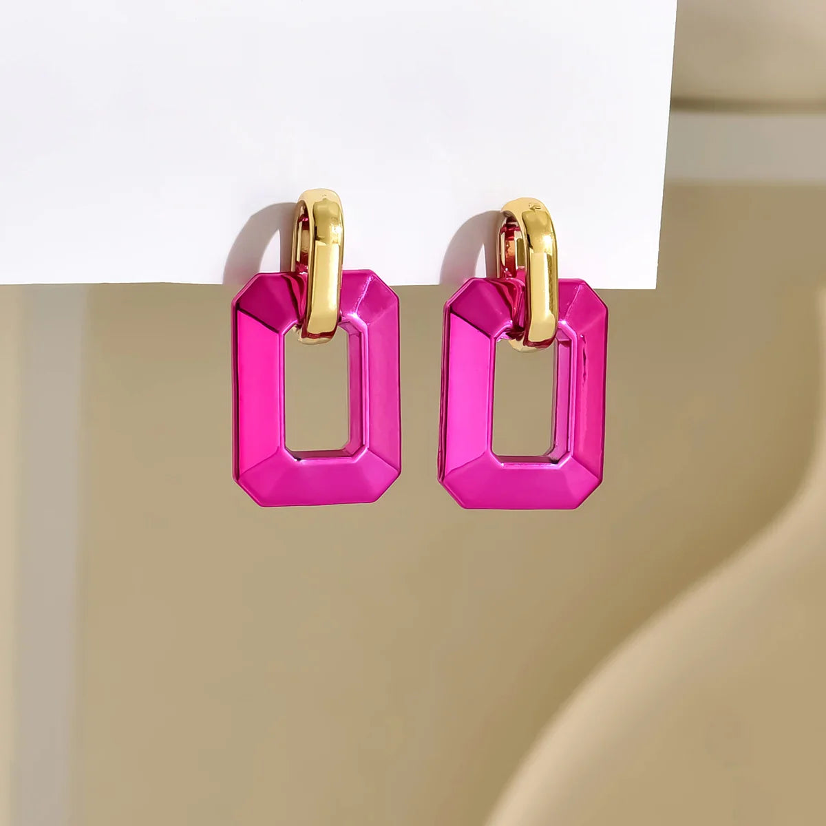 Lora Geometric Acrylic Earrings