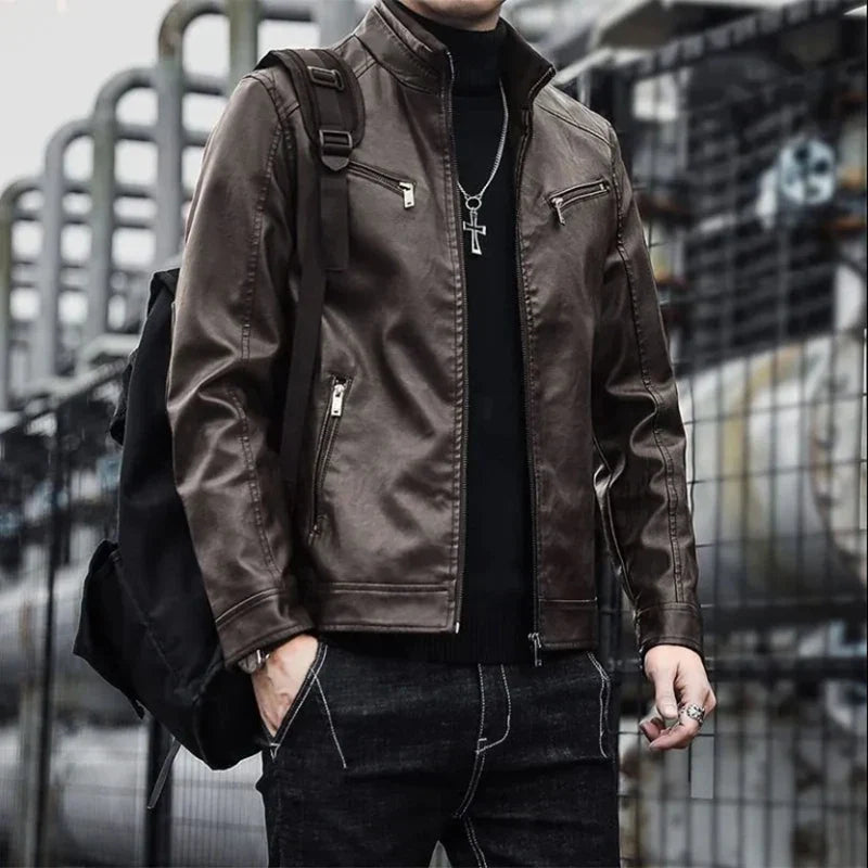 Damon Leather Street Jacket