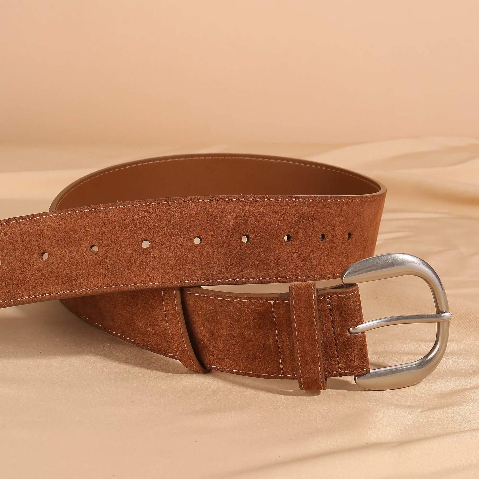 Alina Suede Wide Belt