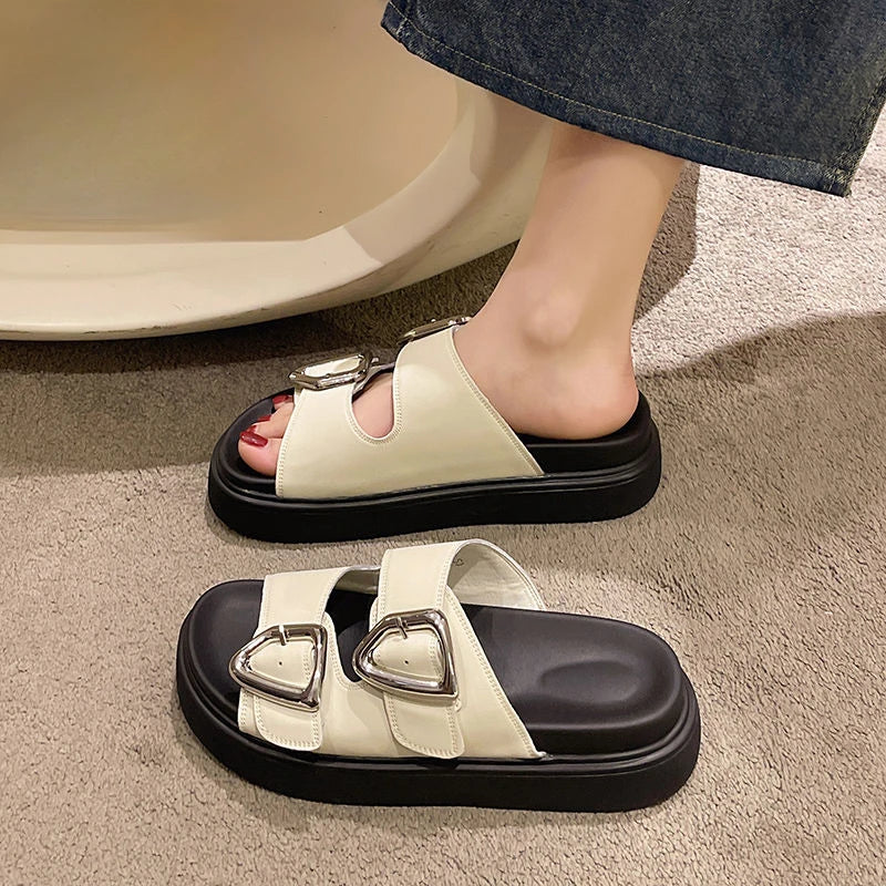 Noa Rubber Platform Slides