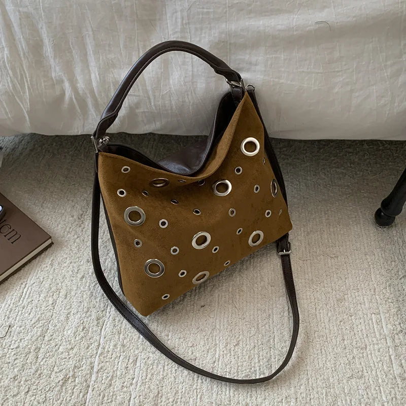 Rafaela Suede Shoulder Bag