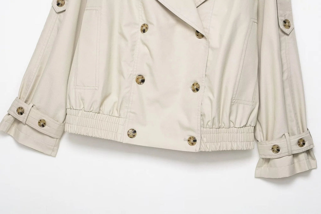 Camille Fur-Trim Trench