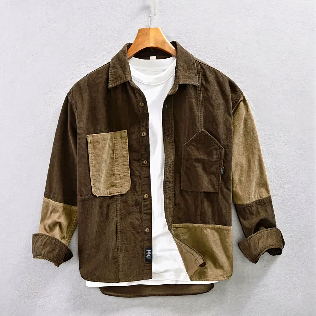 Two Tone Corduroy Jacket
