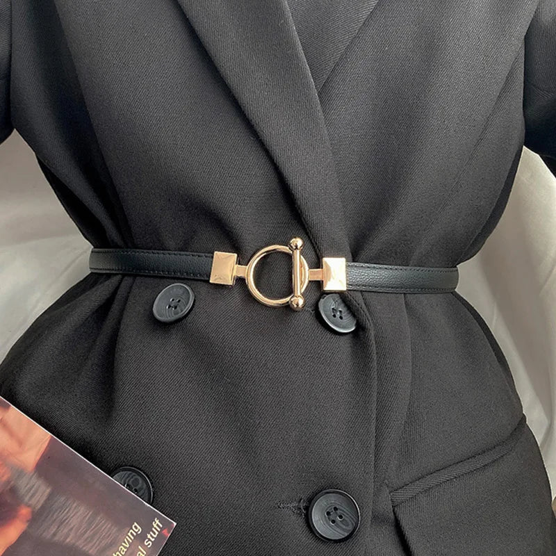 Elara Gold Buckle Belt