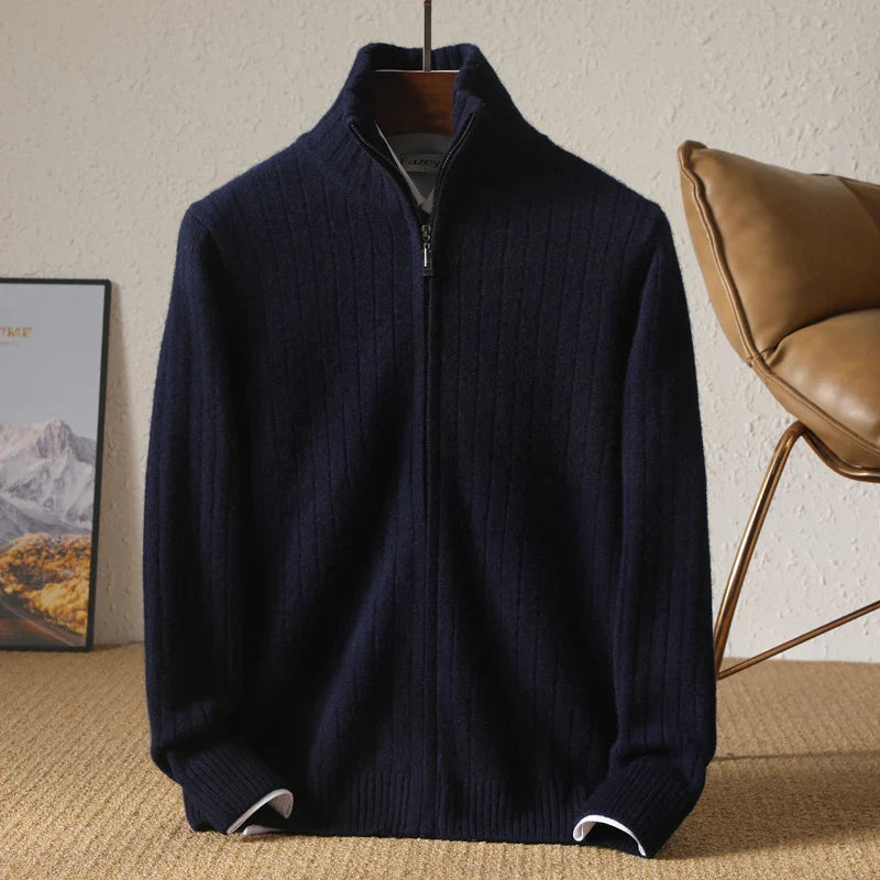 Theodore Pure Wool Cardigan