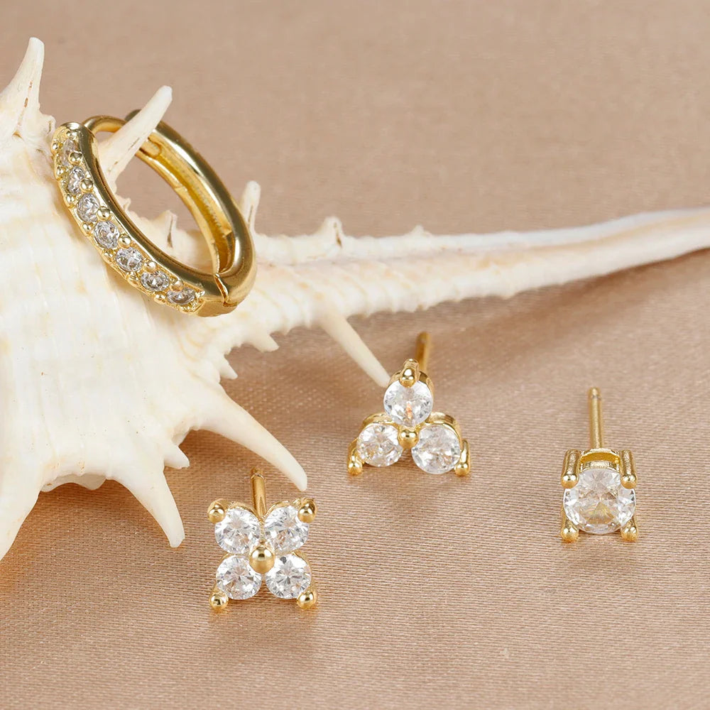 Aria Gold Earring Set