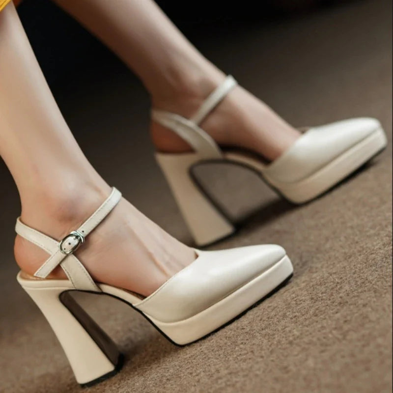 Teresa May Block Heels