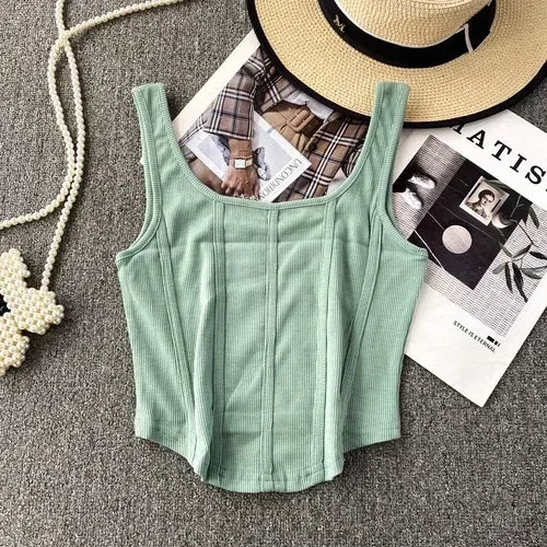 Kaia Denim Corset Top