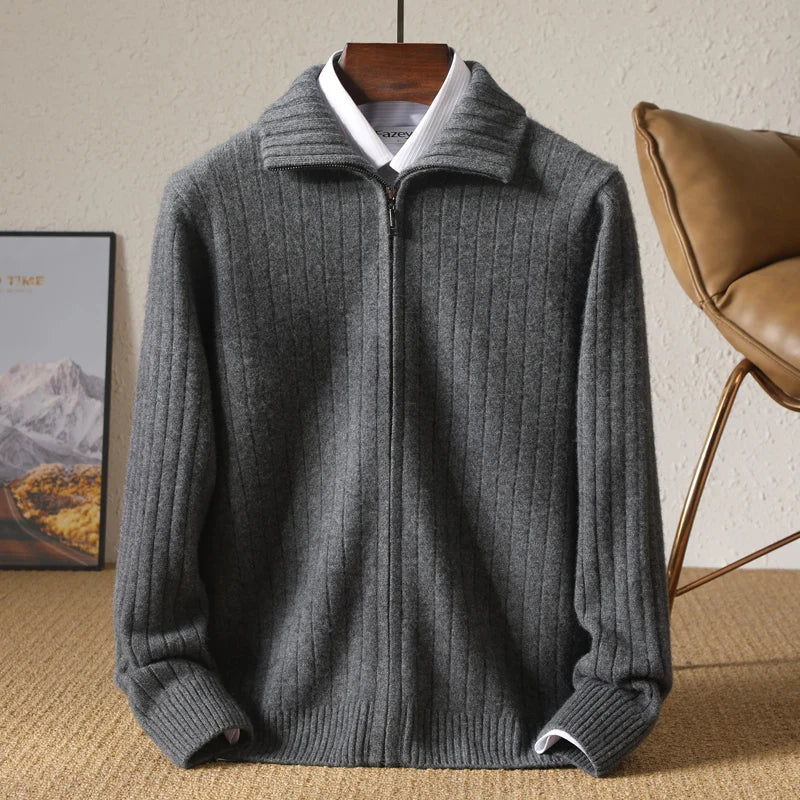 Theodore Pure Wool Cardigan