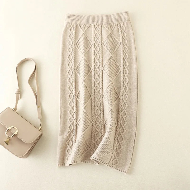 Elise Knitted Winter Skirt