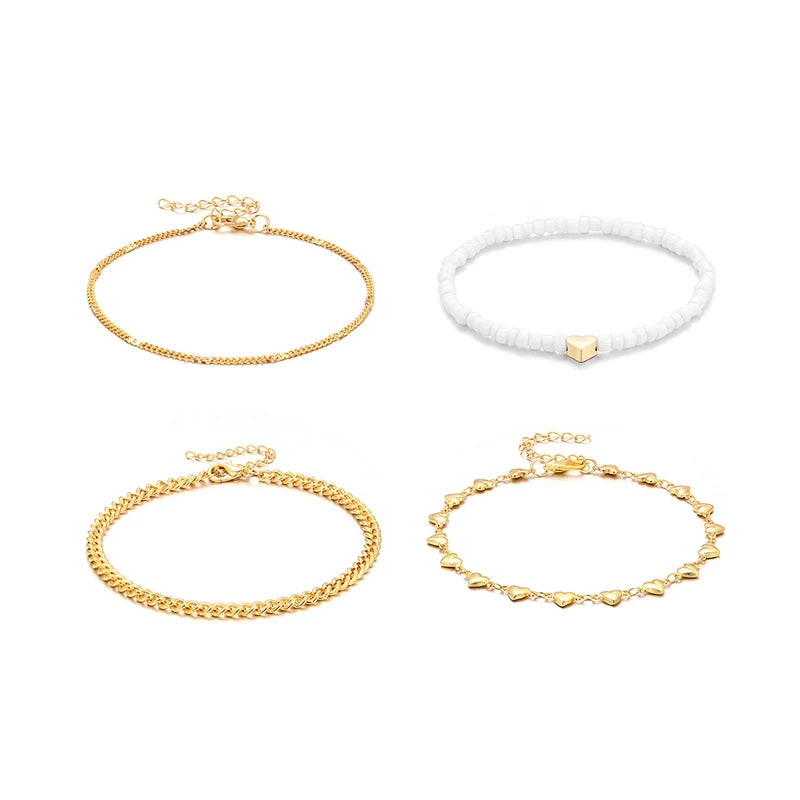 Melodie Boho Heart Anklet