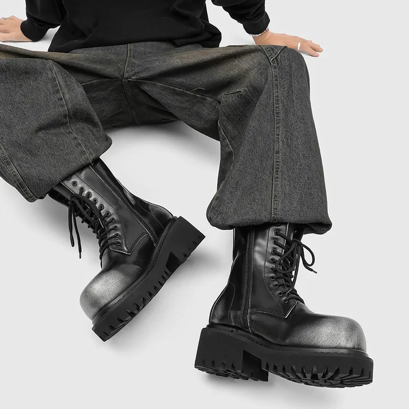 Grant High-Top Leather Boots