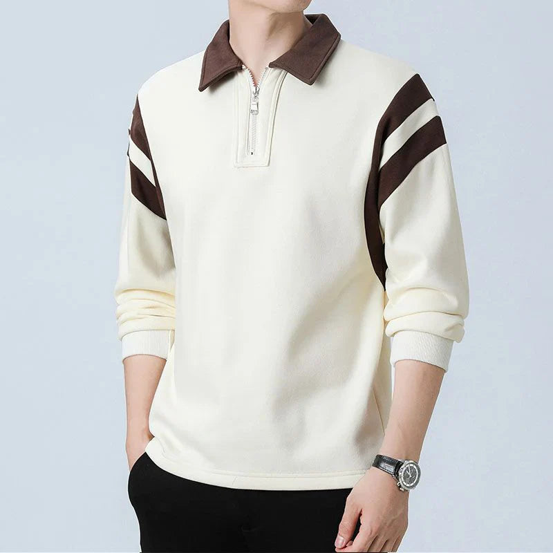 Quarter-Zip Cotton Pullover