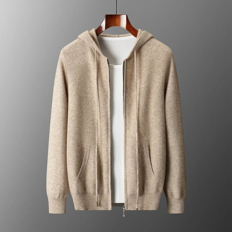 Ezra Cashmere Zip Hoodie