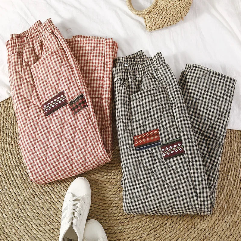 Freya Cotton Patchwork Pants