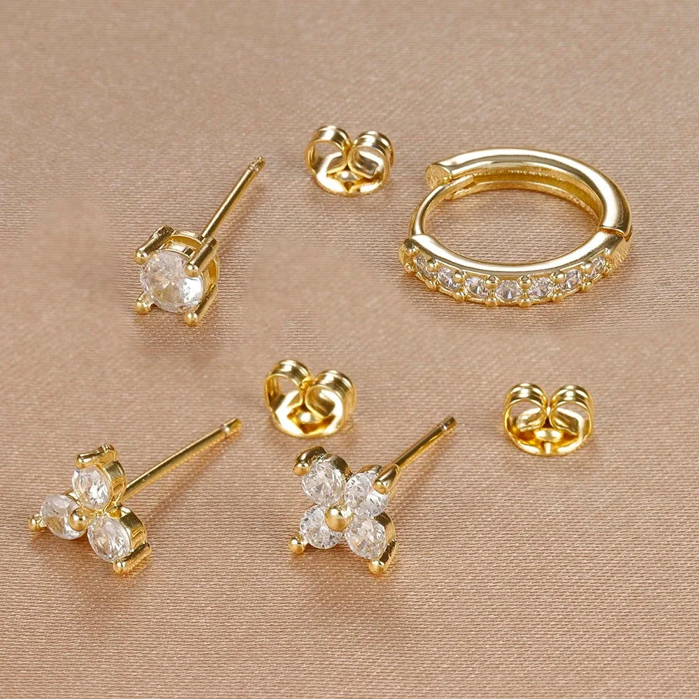 Aria Gold Earring Set