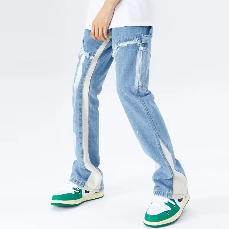 Patchwork Denim Jeans