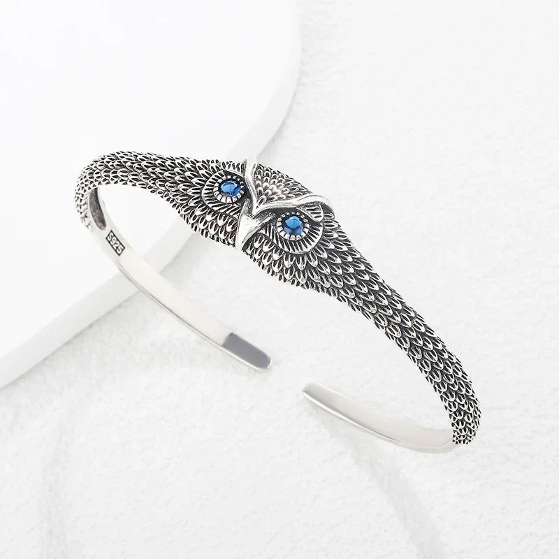 Arwen Owl Silver Bracelet