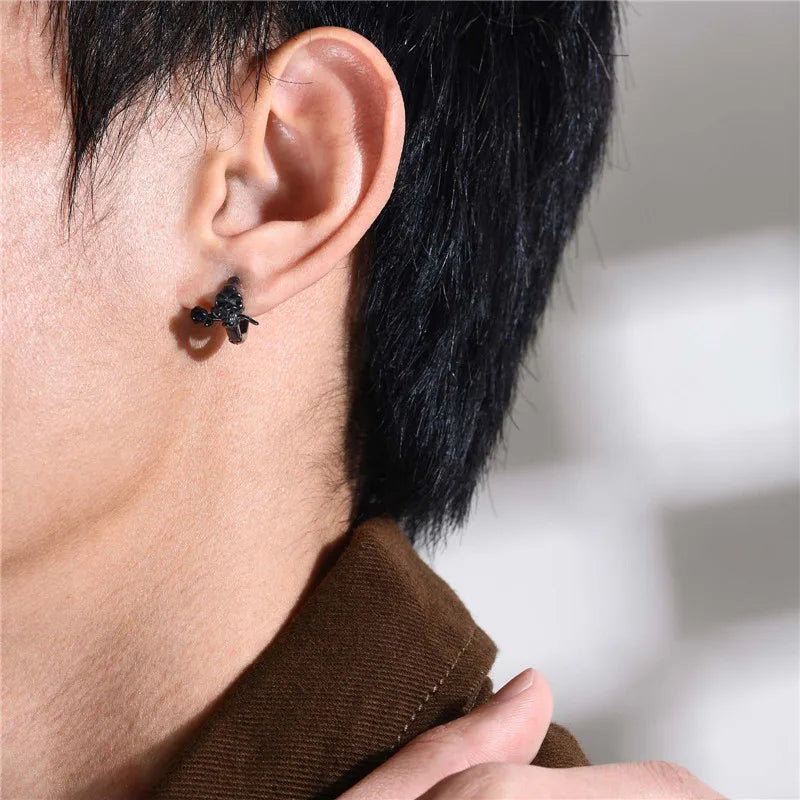 Raven’s Rose Earrings