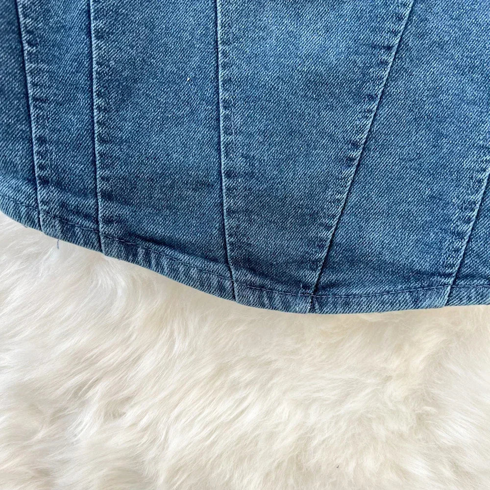 Kaia Denim Corset Top