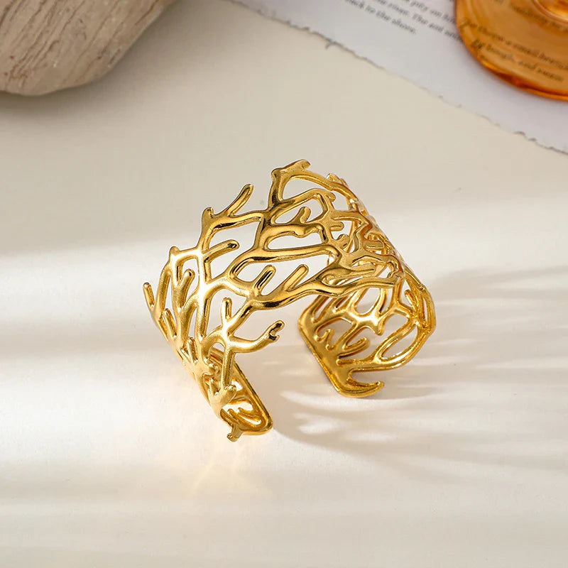 Arwen Gold Branch Cuff