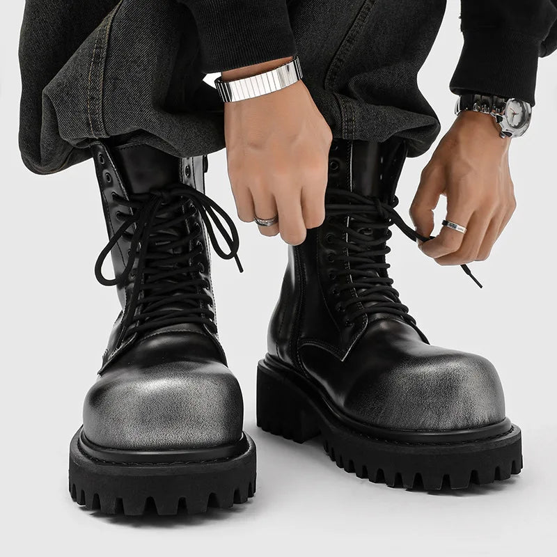 Grant High-Top Leather Boots
